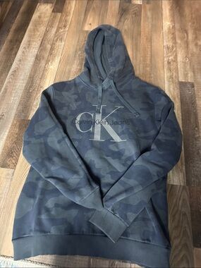 Calvin Klein Jeans  Dark Camo Logo Hoodie